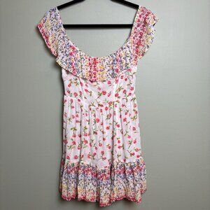 Reformation Womens Floral Dress Size 6 Mini Fairy Feminine Flowy Spring Party
